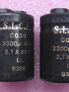 原装正品法国SLCF 3300u40V大电流低阻电解高性能电解