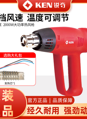 锐奇热风枪8600CE加热贴膜工具电烤枪焊接机吹热风机工业2000W