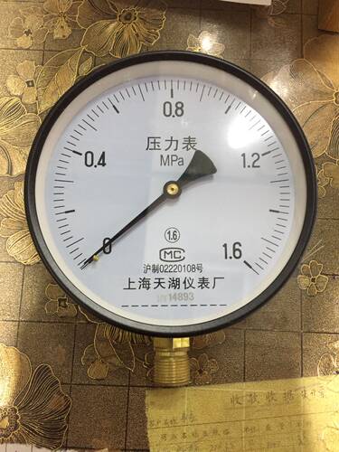 上海天湖仪表厂Y150压力表 空压机表 水压表气压表气泵压力表
