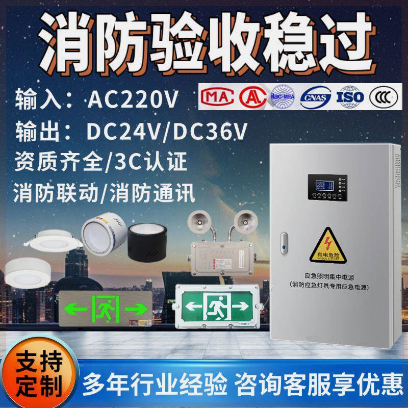 应急照明集中电源a型EPS应急电源消防应急照明箱控制灯具DC24/36V