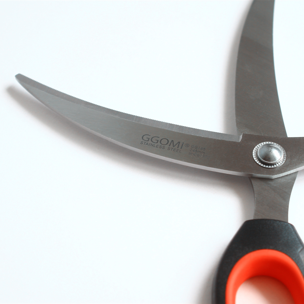 韩国GGOMI弯头曲线剪刀韩式牛排烤肉专用烧烤店不锈钢剪刀