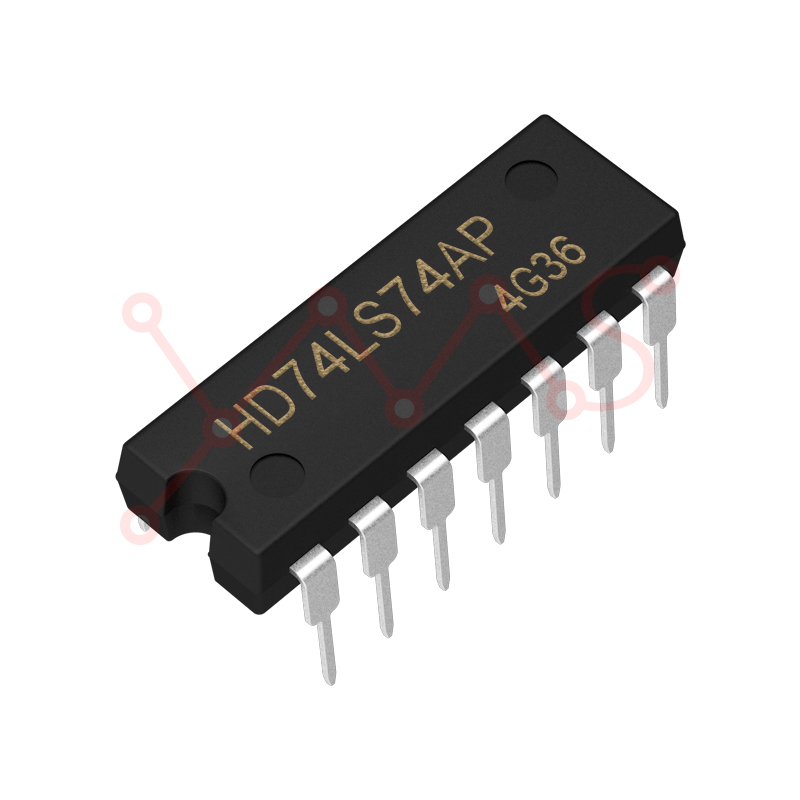 原装正品 直插 HD74LS74AP DIP-14 双D触发器/逻辑芯片 YMSIC*