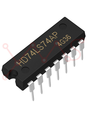 原装正品 直插 HD74LS74AP DIP-14 双D触发器/逻辑芯片 YMSIC*