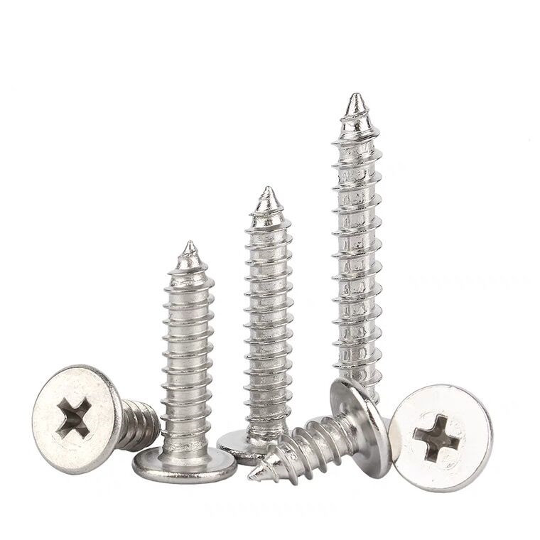 不锈钢十字扁平头自攻螺