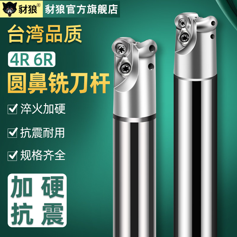 6R圆鼻铣刀杆ERP刀杆牛鼻刀杆R4数控合金抗震刀杆RPMW1204刀片