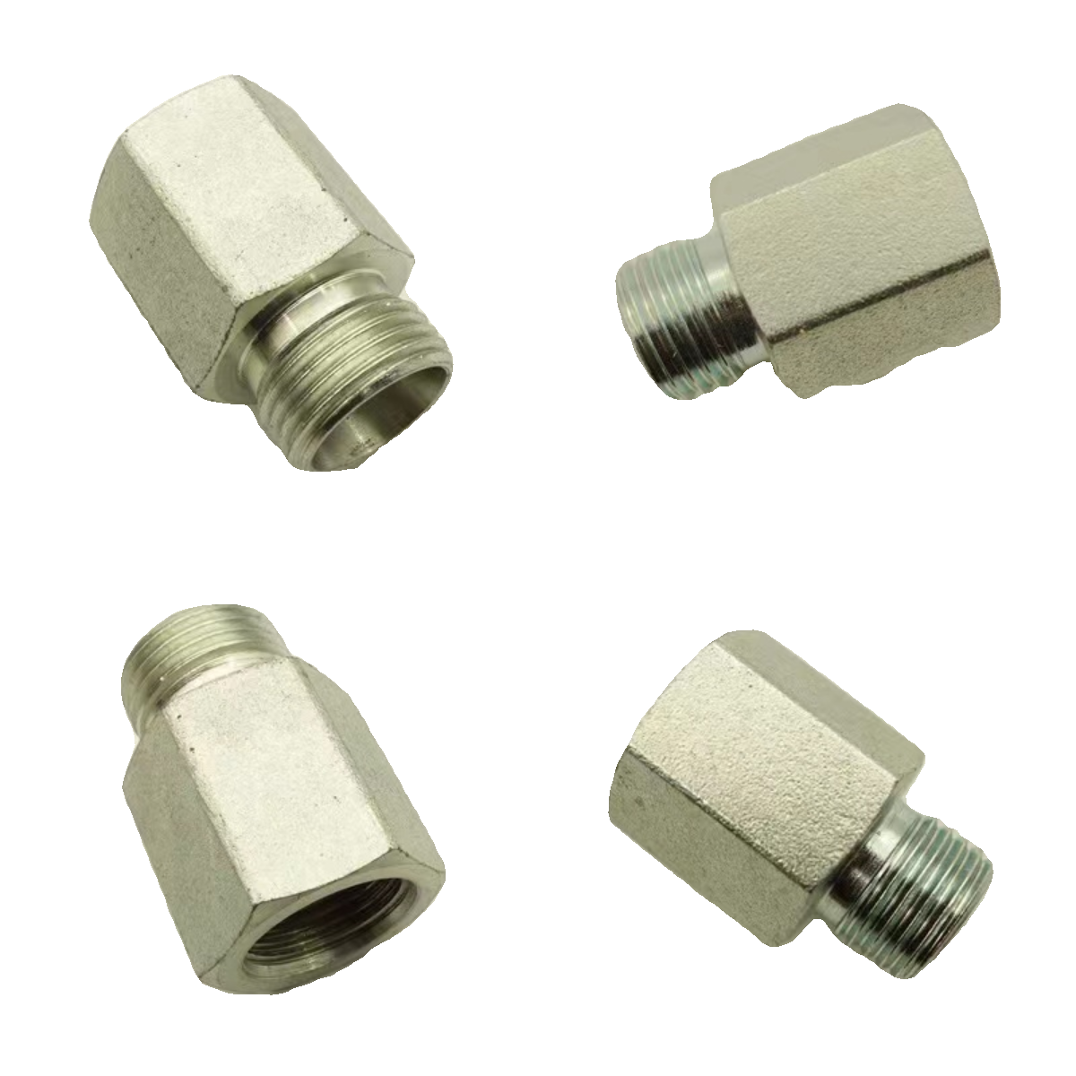 5CM/5DM接头永华标准内外丝公制24度锥密封管接头卡套式H型转换丝