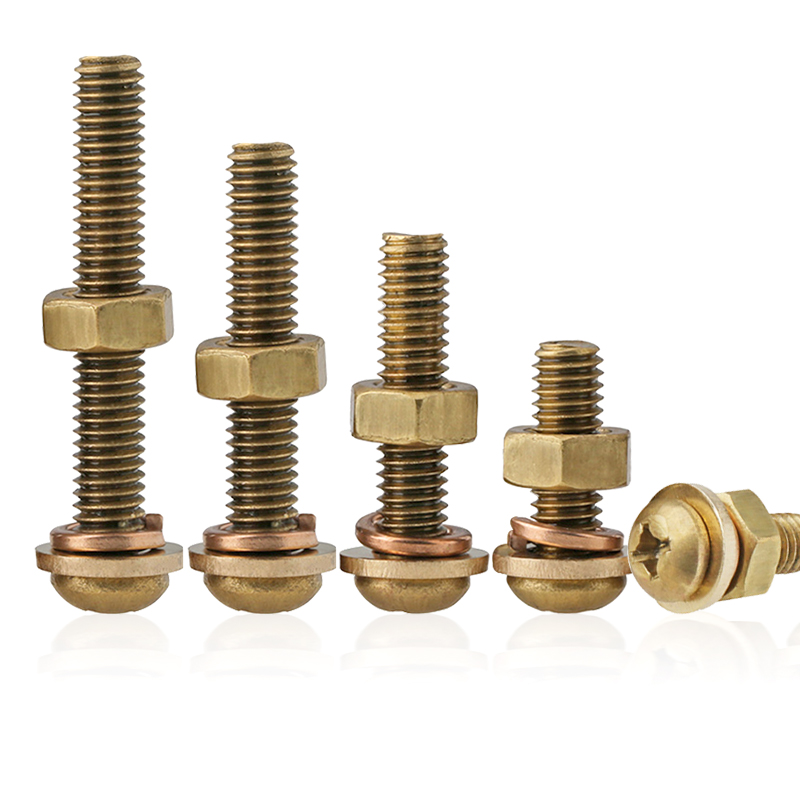 黄铜十字圆头螺丝母套装