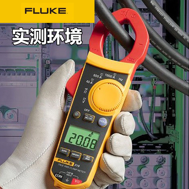 福禄克FLUKE 302+钳形万用表F319 F365真有效值交直流钳表/电流表图片