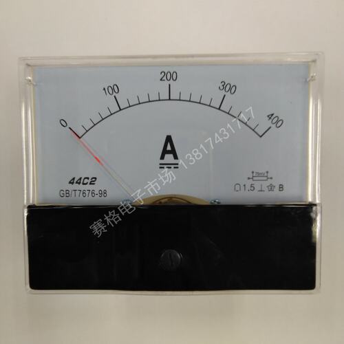 44C2 30A50A100A200A400A500A/75MV指针式直流电流表 DC安培1.5KA
