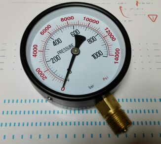 指针式双刻度示测量压力