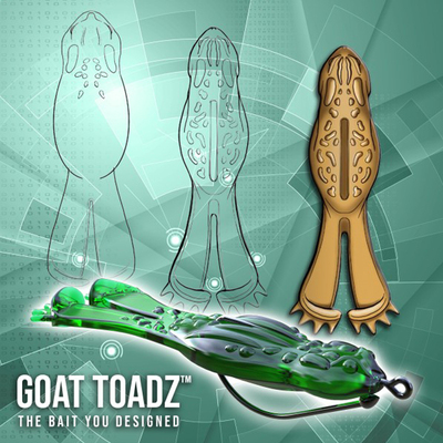 新品ZMAN浮水蛙路亚软饵GOAT TOADZ鲈鱼软饵德州软蛙