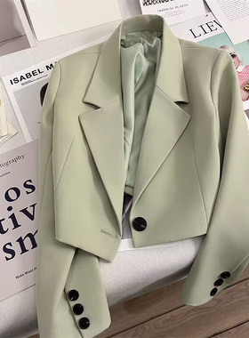 西装女士2024spring autumn women short design blazers jackets