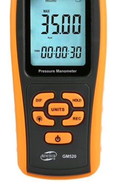 标智GM510手持式数字压力计微压计压差计差压计520表微压差计505