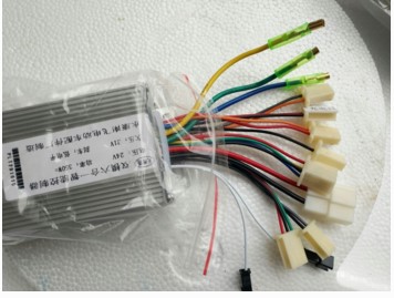 双模六合一智能控制器电动车24-36V350W无刷电机带电子刹控制器