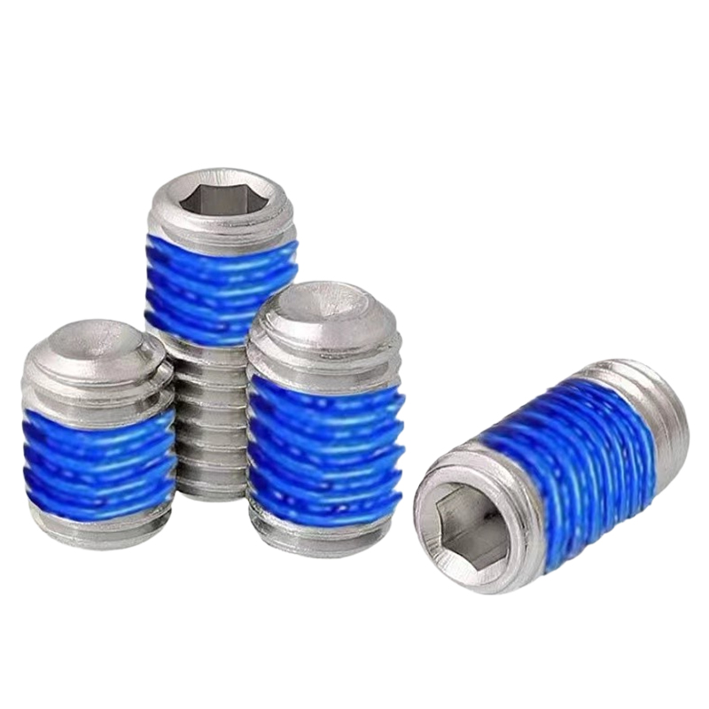 不锈钢点胶螺丝无头内六