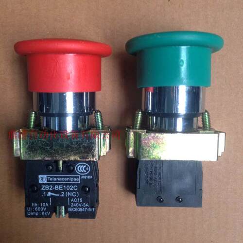 蘑菇头复位按钮开关XB2-BC31/42 BZ2-BE102C/BE101C NP2-BC31/42