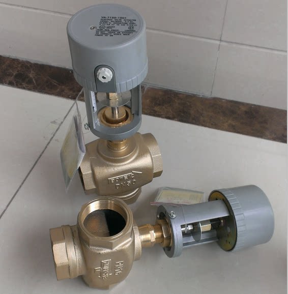 风机盘管电动三通阀 开关型电动三通阀 ac220v  ac24v  电动阀