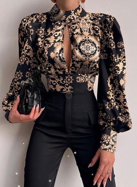 2024Summer long sleeve female Shirt Ladies Blouse Women Tops