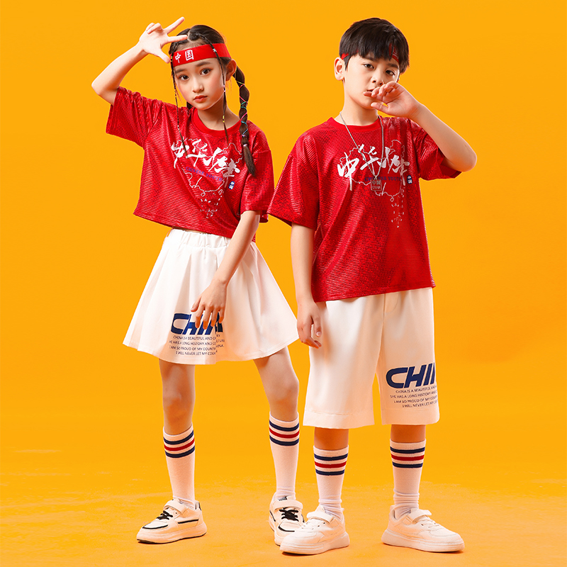 幼儿园中小学六一男女生亮片表演拉拉队表演服学生啦啦操演出