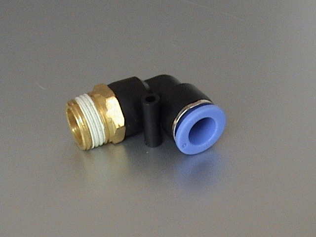 快速型螺纹弯通气管接头