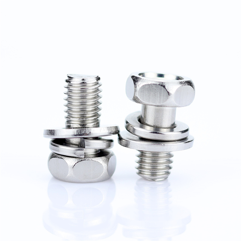 不锈钢十字凹脑外六角三