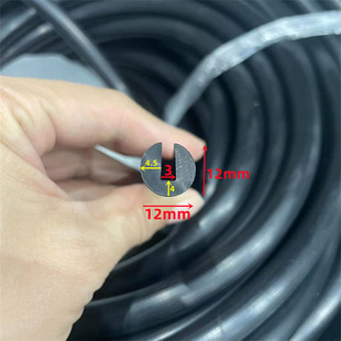 振动筛减震耐磨耐老化黑色硅橡胶U型卡槽橡胶玻璃嵌条防撞密封条