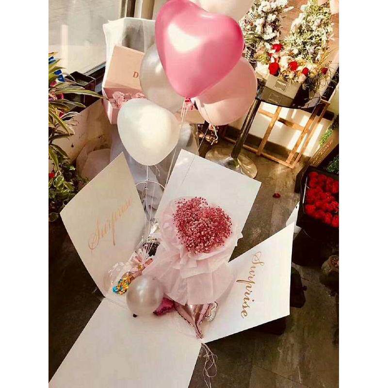 超大装人盒子生日礼物气球惊喜少女心求婚浪漫告白盒可以装人的