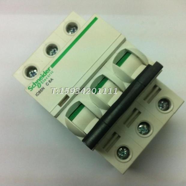 正品施耐德C65N-3P C6A空气开关IC65N-3P C6小型断路器
