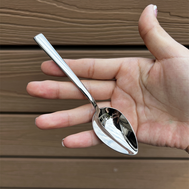 1810不锈钢咖啡小勺子甜品布丁雪糕勺酸奶勺下午茶用具调料小调羹