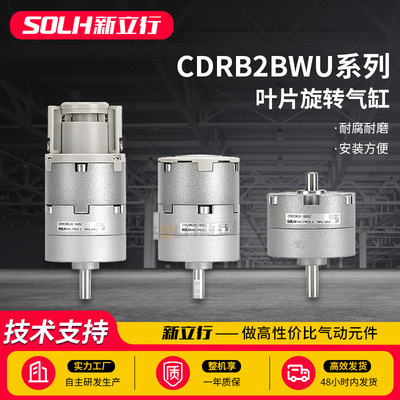 叶片式旋转摆动气缸双轴