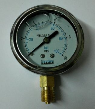stcif牌耐震压力表 pressure gauge 0～100bar/0～10mpa stc1f