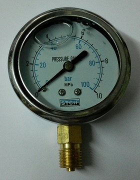 stcif牌耐震压力表 pressure gauge 0～100bar/0～10mpa stc1f