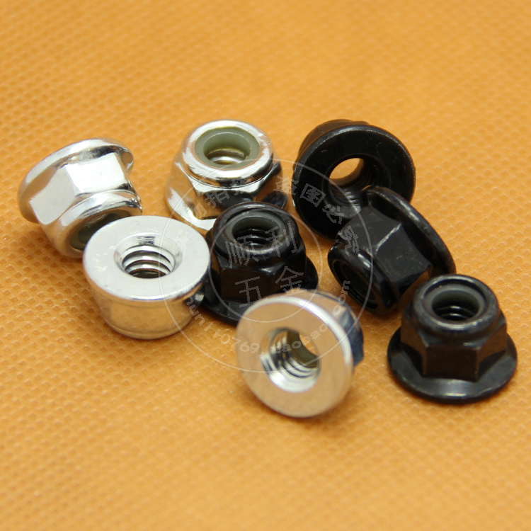 六角带垫法兰尼龙防松螺