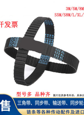 耐磨同步带HTD282-3M 285-3M 288-3M 291-3M传动带JIEBAO皮带