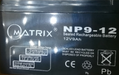 MATRIX 矩阵NP9-12 12V9Ah电池 电瓶 门禁安防电梯应急电源