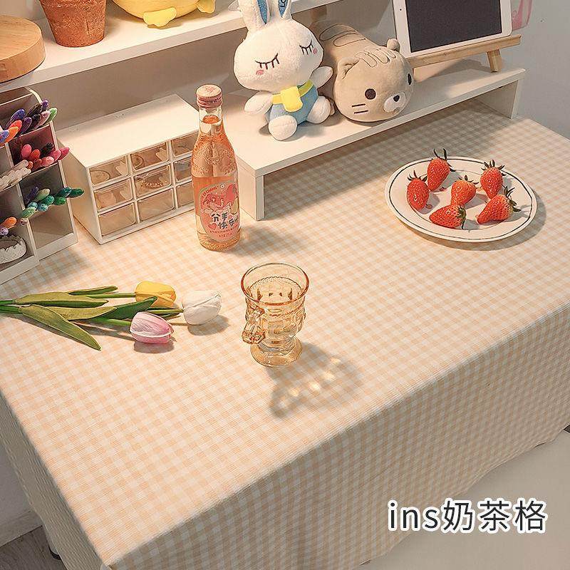 韩国博主ins学生宿舍餐桌茶几方形书桌格子小清新布艺少女心桌布,鲜花速递/花卉仿真/绿植园艺,洒水/浇水壶,淘宝优惠券,粉丝福利购,淘宝优惠卷