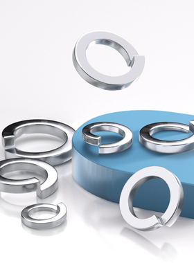 普通不锈钢弹垫圈弹簧垫片M2M2.5M3M4M5M6M8M10M12M14M16M20-M24