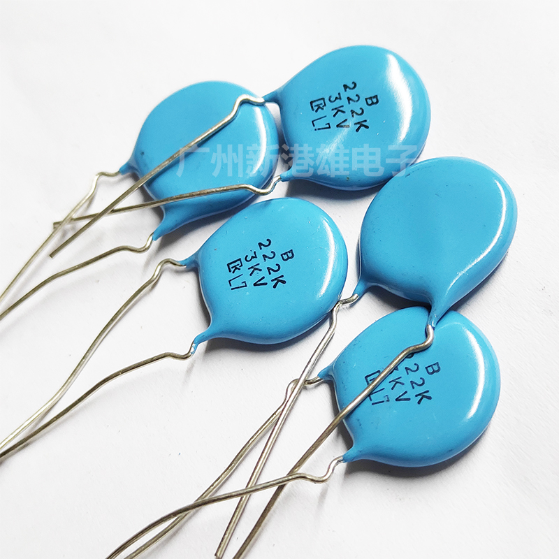 NEC原装进口铜脚高压瓷片电容 222 3KV 2.2NF 3000V 片径14mm