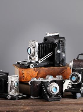 复古怀旧老式照相机模型摆件创意咖啡厅酒吧家居装饰品拍摄影道具