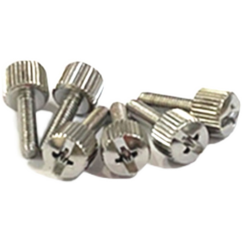 圆头滚花手拧螺丝4*15