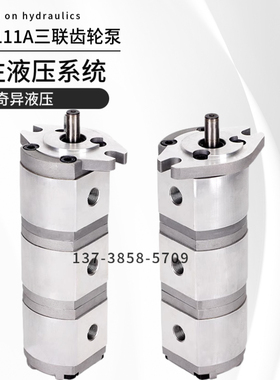 三联齿轮油泵HGP-111A HGP-222A HGP-333A高效低噪音高压齿轮泵