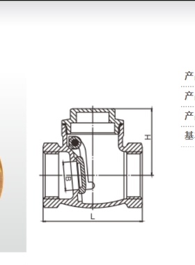 埃美柯 486 H14W-16T 耐180°高温 船用6分青铜止回阀（DN15-50）
