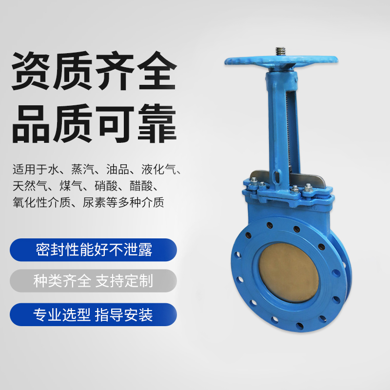 刀型闸阀铸钢手动插板矿