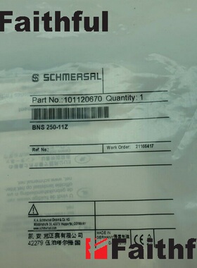 议价Schmersal 101120670 施迈赛安全开关 BNS 250-11Z