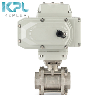 开普勒KPL KPQ911F-16P 电动三片式球阀丝扣内螺纹不锈钢球阀
