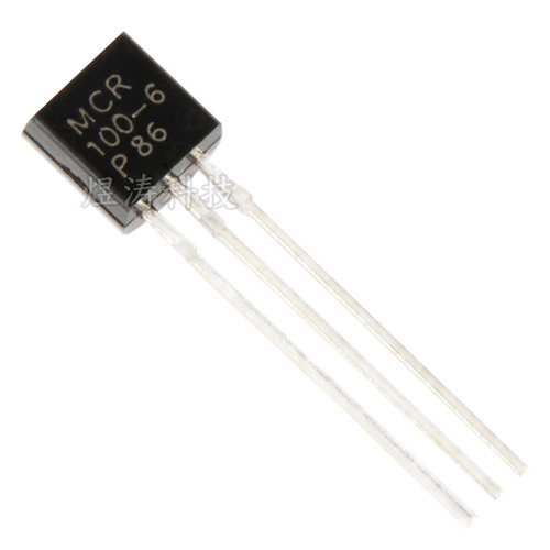 直插 MCR100-6 0.8A 400V TO-92 单向可控硅  插件三极管 全新