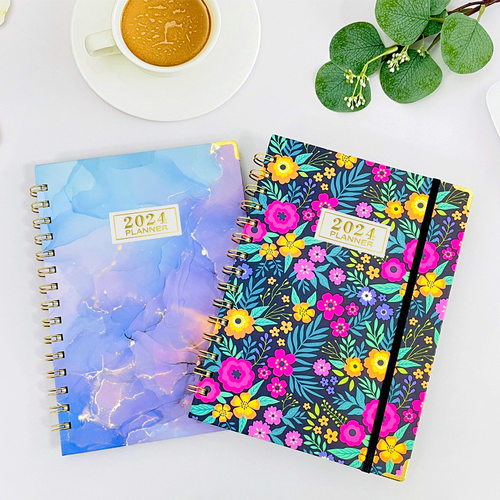 A5 2024 daily planner English weekly monthly notebook agenda