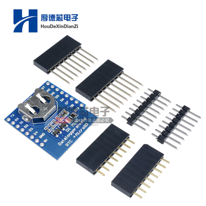 RTC DS1307时钟微型   Micro SD模块 Shield For Wemos D1 MINI