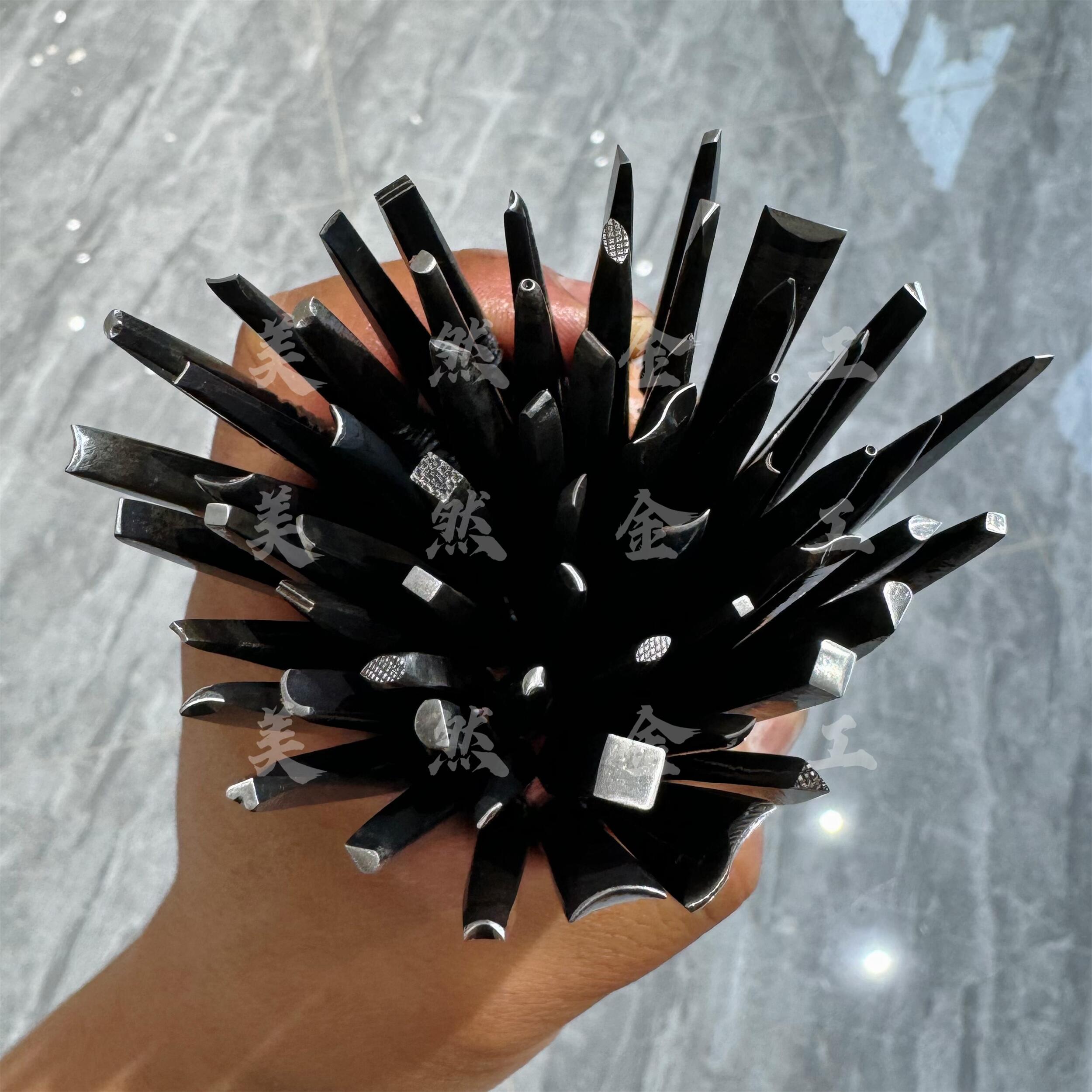 开刃錾刻刀子锔瓷金银工