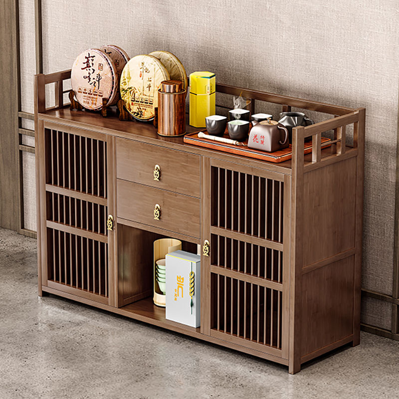 茶柜水台桌侧边置物架实